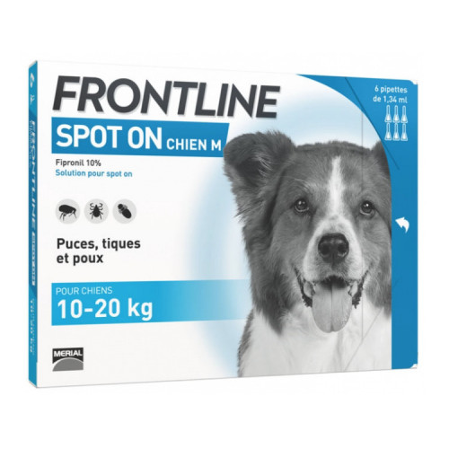 FRONTLINE COMBO SPOT-ON CHIEN 2 A 10KG BTE 6 PIPETTES - Pharmacie
