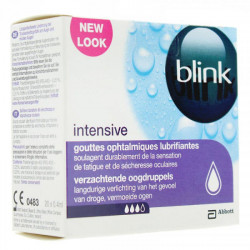 Blink Intensive Tears Gouttes ophtalmiques protectrices 20 unidoses