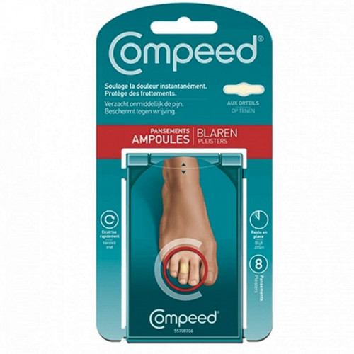 Compeed ampoules orteils 8 pansements