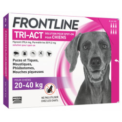Frontline Tri Act spot on Grand chien 20 - 40 kg 6 pipettes