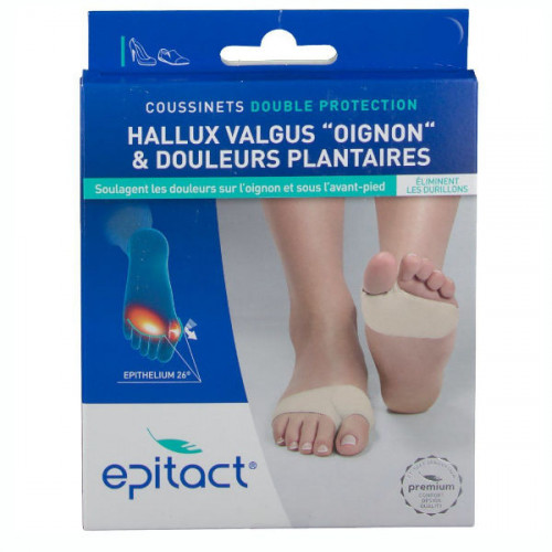 Epitact Coussinets Double Protection Hallux Valgus Taille 42 - 45