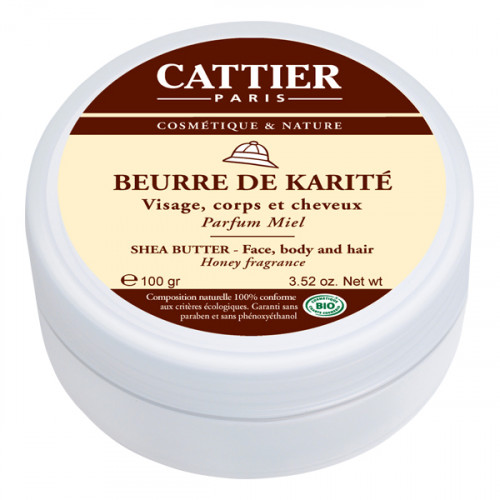 Cattier  Beurre de karité parfum miel 100g