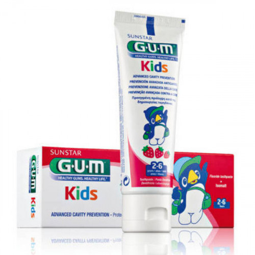 Gum Kids Dentifrice Enfant 2 6 Ans Gout Fraise 50 Ml