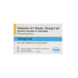 VITAMINE K1 ROCHE 10 mg/1 ml - 5 ampoules buvables et