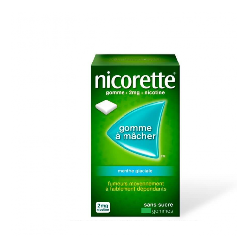 NICORETTE Menthe Glaciale 2 mg - 105 Gommes
