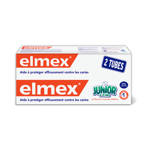 ELMEX JUNIOR DENTIFRICE Children 6-12 years - 2x75ml pack