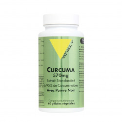 VIT'ALL+ CURCUMA 570 mg avec Poivre Noir - 60 gélules végétales