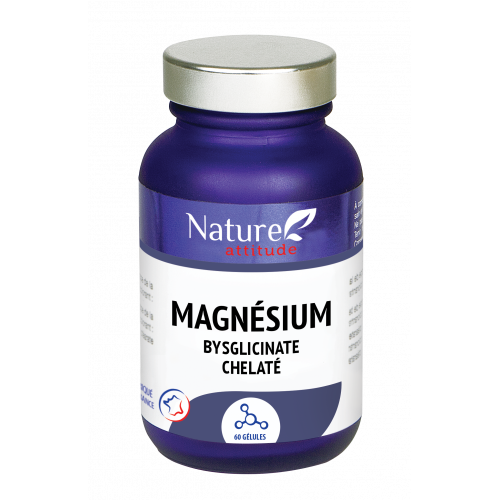 NATURE ATTITUDE Magnésium Bysglicinate Chélaté - 60 gélules