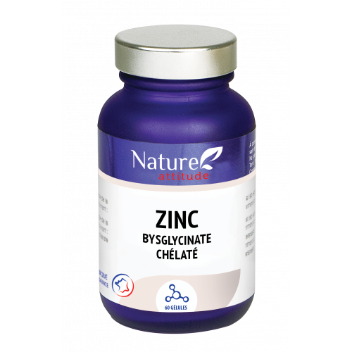 NATURE ATTITUDE Zinc Bysglycinate Chélate- 60 gélules