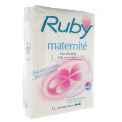 RUBY MATERNITE Serviettes Maxi 12