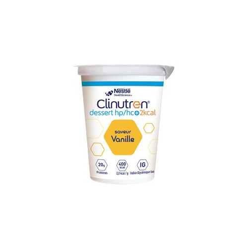 CLINUTREN DESSERT HP/HC+ 2KCAL Vanille - 4 Pots de 200g