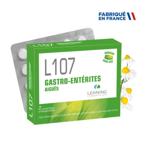 LEHNING L107 Gastro Entérites - 40 Comprimés Orodispersibles