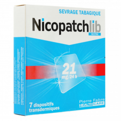 NICOPATCHLIB 21 mg/24 heures, dispositif transdermique, boîte