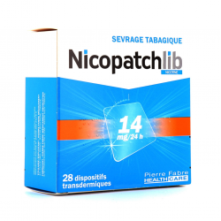 NICOPATCHLIB 14 mg/24 heures, dispositif transdermique, boîte