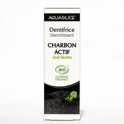 AQUASILICE DENTIFRICE Whitening Organic Activated Charcoal Mint