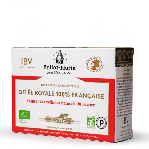 Ballot-Flurin Gelée Royale Française Bio Ampoules 10x10ml