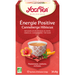 YOGI TEA Energie Positive Bio canneberge/hibiscus - 17 sachets