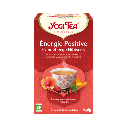 YOGI TEA Energie Positive Bio canneberge/hibiscus - 17 sachets