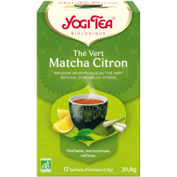 YOGI TEA Organic Matcha Lemon Green Tea - 17 teabags
