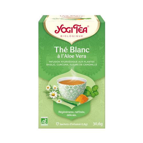 YOGI TEA Thé Blanc Aloe Vera - 17 sachets