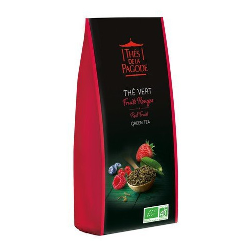 THES DE LA PAGODE Thé Vert Fruits Rouges 100 g