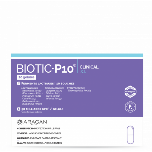 ARAGAN BIOTIC P10 CLINICAL GELUL20 | Pharmacie en ligne Citypharma