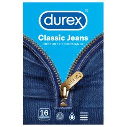 DUREX PREVERVATIF CLASSIC JEANS - 16 préservatifs