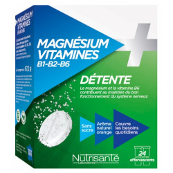 NUTRISANTE MAGNES+ VITAMINE B1B2 B6 - 24 Comprimés