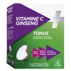 NUTRISANTE VITAMINE C + Ginseng - 24 Comprimés