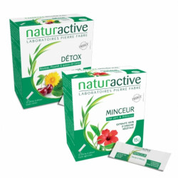 NATURACTIVE FLUIDE Detox + Minceur - Set of 2x20 Sticks