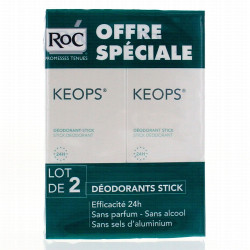 ROC KEOPS Déodorant stick Lot de 2x40ml