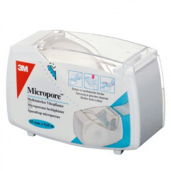 MICROPORE Sparadrap Microporeux Blanc Non Tissé 25 mm x 9,14 m
