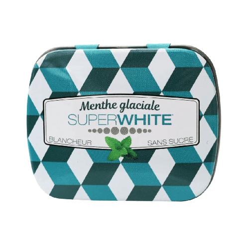 SUPERWHITE MINIMINT Menthe Glaciale - 50 Pastilles Haleine