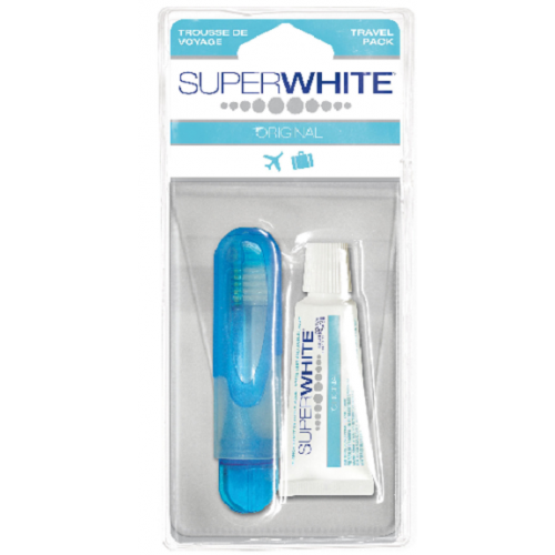 SUPERWHITE TROUSSE DE VOYAGE - Dentifrice 15ml + brosse à dents