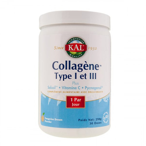 KAL COLLAGÈNE TYPE 1 ET 3 - Poudre en Maxi-Pot de 298 g