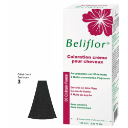 BELIFLOR COLORATION CREME CHEVEUX N°3 Dark Chestnut - 135 ml