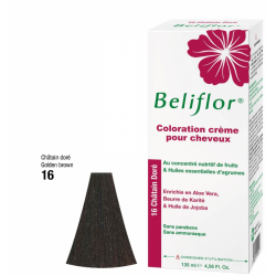 BELIFLOR COLORATION CREME CHEVEUX N°16 Châtain Doré - 135 ml