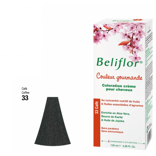 BELIFLOR COLORATION GOURMANDE CHEVEUX N°33 Café - 135 ML