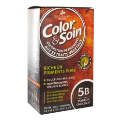 COLOR & SOIN Coloration Permanente 5B - Marron Chocolat