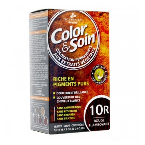 COLOR & SOIN Coloration Permanente Rouge N°10R - Rouge