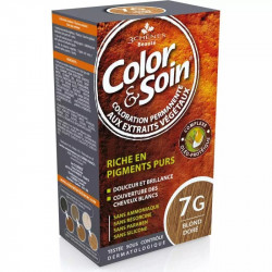 COLOR & SOIN Coloration Permanente N°7G - Blond Doré