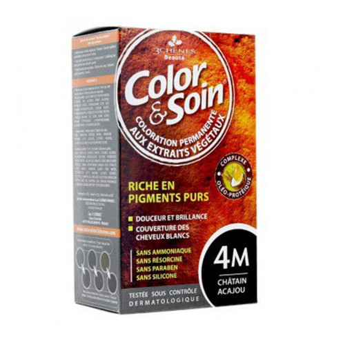 COLOR & SOIN Permanent Haircolor N°4M - Mahogany Chestnut