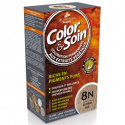 COLOR & SOIN Coloration Permanente N°8N - Blond Blé