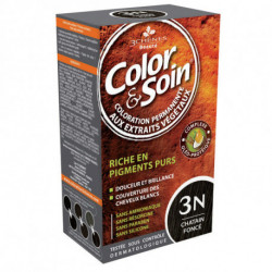 COLOR & SOIN Coloration Permanente N°3N - Châtain Foncé