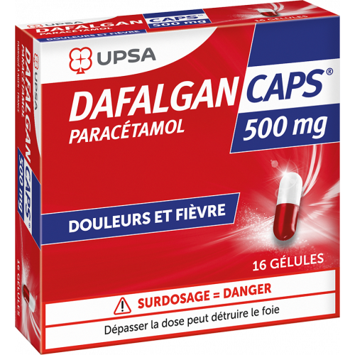 UPSA DAFALGAN CAPS 500 mg - 16 gélules