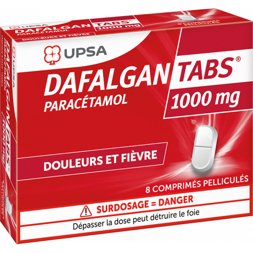 DAFALGAN TABS 1000 mg - 8 comprimés