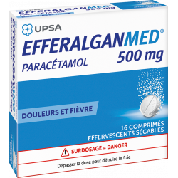 UPSA EFFERALGANMed 500 mg - 16 Comprimés Effervescents
