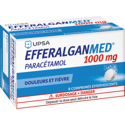 UPSA EFFERALGANMED 1000 mg - 8 Comprimés Effervescents