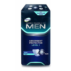 TENA MEN NIVEAU 1 Protection absorbante anatomique, adhésive