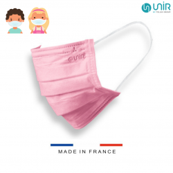 FRENCH SURGICAL MASK Child 11-16 Years x 50 Masks - Pink UNIR